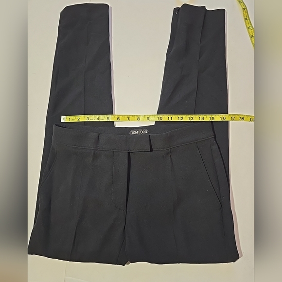 Tom Ford Womens Black Trousers Size 40 Made In Italy - Picture 7 of 12